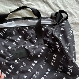 PINK full sized duffle bag.